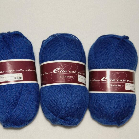 Mix Lot of Ella Rae Wool Yarn, #4 Worsted - Picture 5 of 9